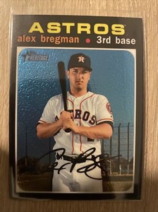 Alex Bregman 2020 Topps Heritage Chrome #THC-453 Refractor /999 Houston Astros