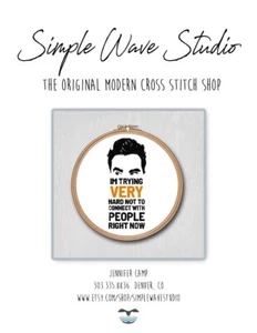 Schitt's Creek David Quote - Counted Cross Stitch Pattern - Picture 1 of 4