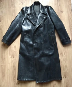 RARE Vintage Soviet Military Uniform Trench Coat NKVD Officer USSR Police - Picture 1 of 12