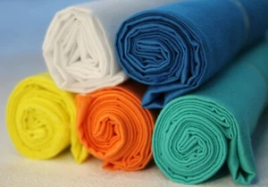 5 Stück Baumwollstoff Patchwork Stoffe DIY 50x70 cm "Meerblick" UNI Stoffpaket - Bild 1 von 24