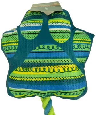 Dog Toy Dog's Paw Print Squeaky Colorful Rope Squeaks Throw Doggy Squeaking Dogs - Image 1 of 4