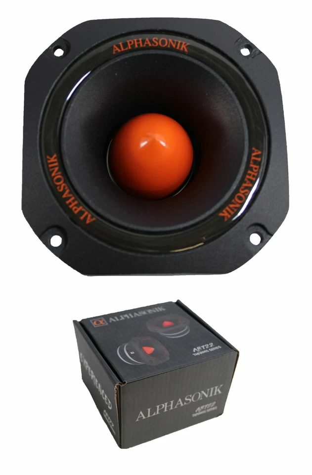 Alphasonik 4.5" 800w 4 Ohm Pro Car Audio Powerful Bullet Tweeter ABT22 | 1pc