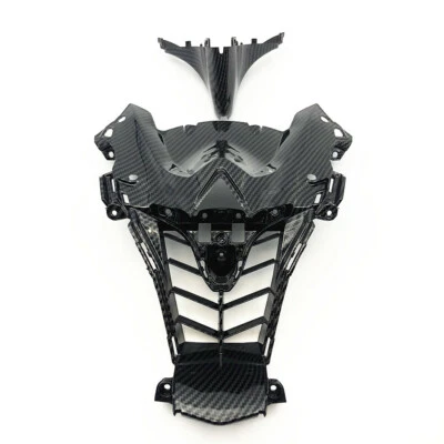 For 2008-2016 YAMAHA YZF R6 Carbon Fiber Middle Front Upper Nose Fairing Cowl - Image 1 of 4