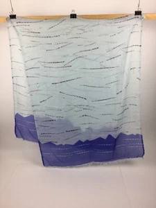 Englisch~Beckford Schal~50% Seide 50% Kaschmir~gesäumter Rand~Fransenende~Handarbeit - Bild 1 von 12