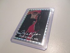 Michael Jordan Silver Signature Promo Card Limited Edition National Sports