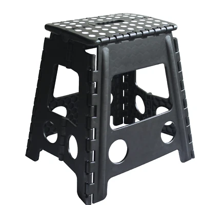 MULTI PURPOSE PORTABLE FOLDING STOOL HOME SMALL SEAT PLASTIC COLLAPSIBLE STEP - Image 1 of 4