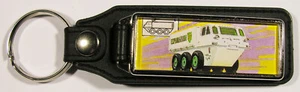 MATCHBOX 61 ALVIS STALWART BP EXPLORE 1970 SUPERFAST ART RETRO KEYRING KEY FOB - Picture 1 of 2