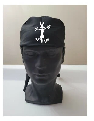 Mens surgical caps, scrub cap, scrub hat, surgical cap black SKULL, ARMY, USA. - Image 1 of 4