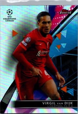2021-22 Topps Finest UCL Refractor #72 Virgil Van Dijk Liverpool - Image 1 of 2