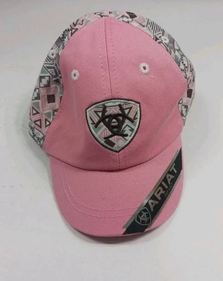 ARIAT Baby Hat Cap INFANT Elastic Stretch-Fit Pink Aztec Western Cowgirl Girl — 第 1/4 张图片