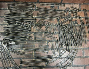 Vintage HO Scale Gleis 74 Teile Atlas gebogen & gerade - Bild 1 von 10