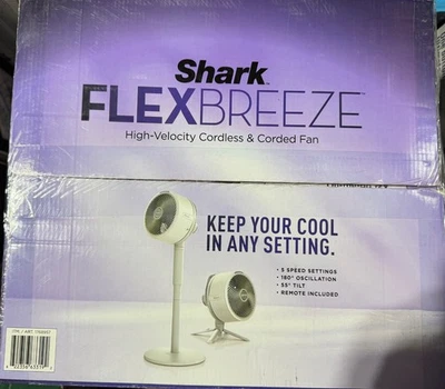 Ventilador inalámbrico y con cable Shark FlexBreeze de alta velocidad, UH205 con pedestal a mesa Foto 1 de 4