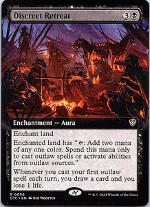 Discreet Retreat (Extended Art) R OTC Commander: Outlaws of Thunder Junction 56 - Foto 1 di 2