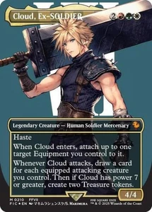 MTG English Cloud, Ex-SOLDIER (Borderless) (Surge Foil) NM Foil - Bild 1 von 1