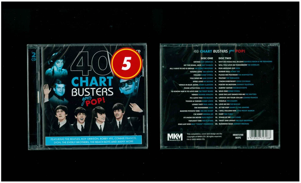 40 Chart Busters goes Pop! - 2 CD 50/60er Neu OVP - Bild 1 von 1