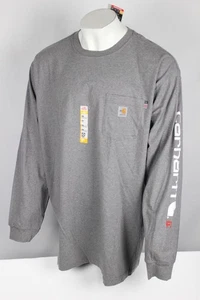 Carhartt Men's Flame Resistant Force Loose Long Sleeve T Shirt 3XL Regular Gray - Picture 1 of 4