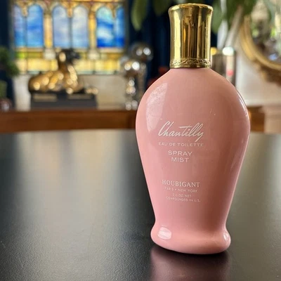 Botella perfume rosa niebla eaubigant de colección CHANTILLY Houbigant 2,5 OZ EDT Foto 1 de 4