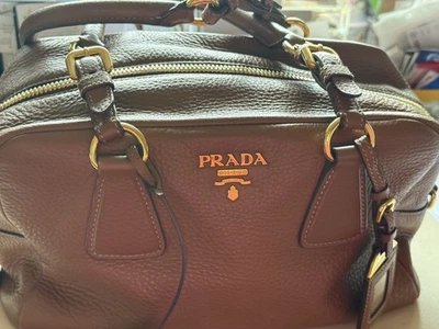 PRADA Damen Leder Tasche Braun - Bild 1 von 4