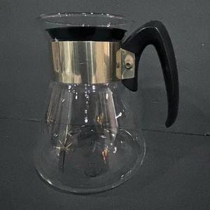 Corning Gold Atomic Starburst Carafe Coffee 6cup Vintage Mid Century MCM Kitchen - Picture 1 of 10