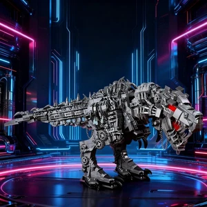 Dinosaur Building Toy 1766 PCS, Semi Mech T. rex Dinosaur Building Blocks Gift - Picture 1 of 6
