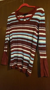 Plus Size Lane Bryant Striped Sweater Size 22/24 - Picture 1 of 4