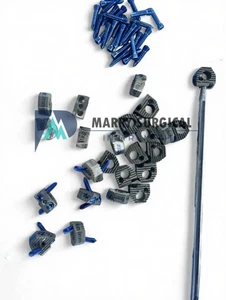 Verriegelung 8 mm CERVICAL FUSION WIRBELSÄULENKÄFIG mit SCHRAUBEN 31 Stück (Titan Grade 5) - Bild 1 von 3