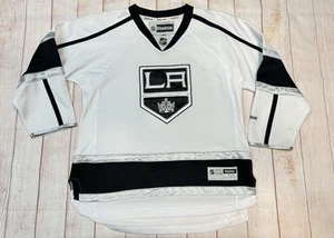 LA Kings Jersey Size Youth L/XL Reebok Hockey NHL Black & White Blank - Picture 1 of 5