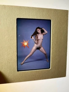 Vintage 70er 35mm Dia Transparent Risque Cheesecake Pinup Glamour Girl #86 - Bild 1 von 2