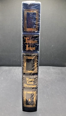 Treasure Island, Robert Louis Stevenson, Easton 1994, SEALED, navy - Image 1 of 2