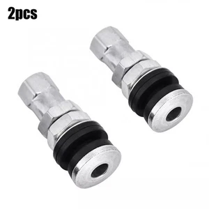 Aluminum Chromed Cap TR161 Bolt In Tyre Valve Tire Metal Tubeless Clamp - Picture 1 of 12