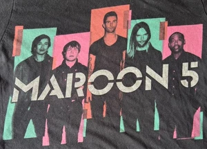 T-Shirt Maroon 5 North America Tour 2013 Vintage zweiseitige Grafik schwarz Größe S - Bild 1 von 5
