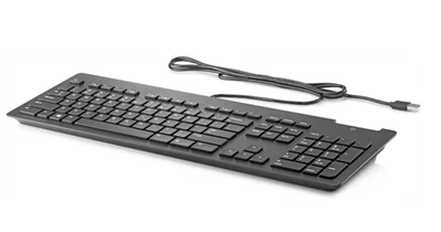 HP Business Slim SmartCard USB Keyboard Z9H48AA 911502-031 Black NEW - Image 1 of 2