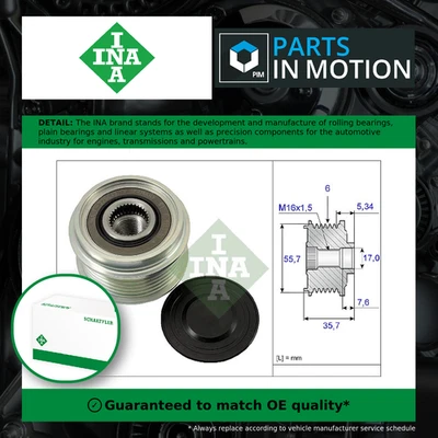 Overrunning Alternator Pulley fits CHEVROLET EPICA KL1 2.0D 07 to 11 LLW Clutch - Image 1 of 4