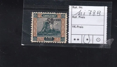 Lot Germany & Colonies 8 MNG, Mi 78 B  Saar 5 - Image 1 of 2