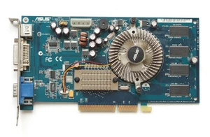 AGP Video card - ASUS N6600/TD/256 - GeForce 6600 TD - 256MB - TESTED - Picture 1 of 2