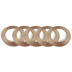 Copper Nickel Brake Line Tubing Kit 3/16" OD 5 Pack 25 Ft Coil Roll NICOPP CN3 - Bild 1 von 9