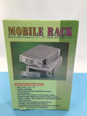 Marco extraíble para rack móvil para unidad HDD ZIP/MO de 2,5" 3,5", etc... Foto 1 de 4