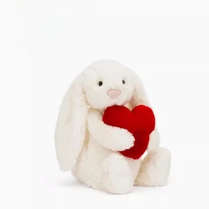 Bashful Little Red Love Heart Bunny | New With Tags - Picture 1 of 6