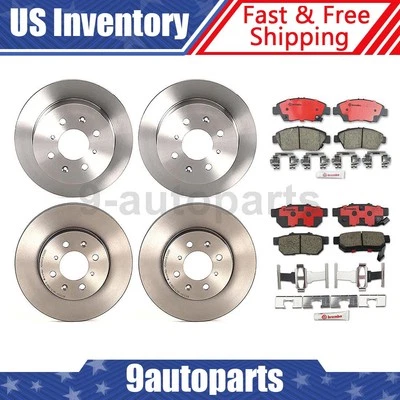 Kit freno delantero trasero Brembo rotores pastillas cerámicas para Honda Civic del Sol 1994-1995 Foto 1 de 4