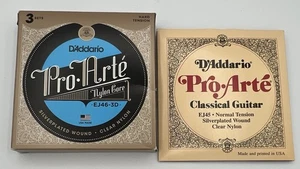 Cuerdas D'Addario Pro-Arte plateadas de nailon transparente EJ45 y EJ46-3D nuevas - Imagen 1 de 3