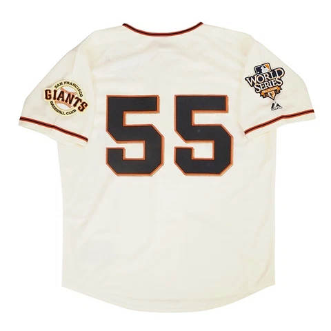 Tim Lincecum 2010 San Francisco Giants Cream Home World Series Men's Jersey Cover