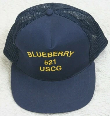 Blueberry 521 USCG Navy Blue Baseball Hat Cap Adjustable Snapback Military WS436 - Image 1 of 4