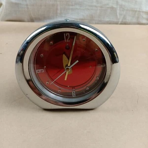 70's Space Age Red Dial Diamond Shanghai Chinese Mechanical Wind-Up Alarm Clock - Picture 1 of 11