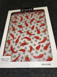 iPad Case 10th Gen 10.9 Inch Dye For Red Chilli Pepper Designer RRP £24.99 BNIP - Picture 1 of 3