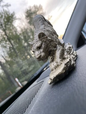 Brass Zodiac Gold Tiger Statue (New Antique) - Image 1 of 4