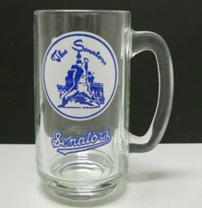 Vintage Washington Senators Baseball Team Glass Mug Stein 1960s Free Shipping - Picture 1 of 8