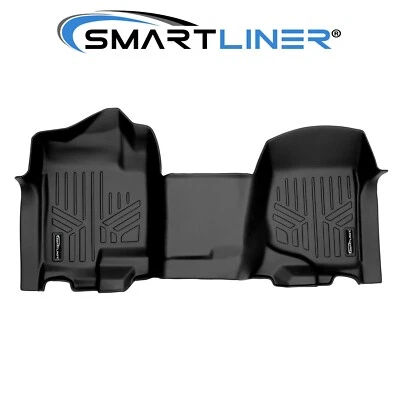 SMARTLINER Custom Fit Floor Mats 1st Row Liner 2007-2013 Silverado GMC Sierra - Image 1 of 4