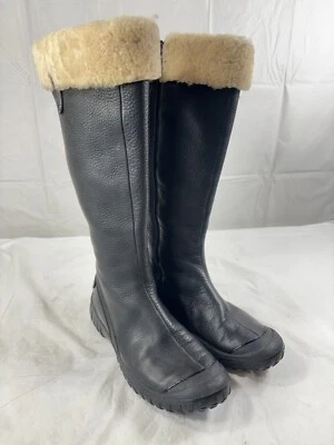 Botas de cuero impermeables Cole Haan Air serie G ribete de piel para mujer 6B Foto 1 de 4