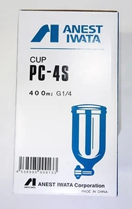 PC4S / Anest Iwata gravity cup 400ml / W-101,W-100,LPH-100,W-71,W-61,RG-3L - Picture 1 of 2