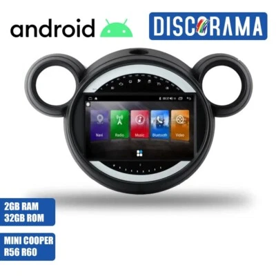 AUTORADIO ANDROID MINI COOPER R56 R60 2007-2014 STEREO AUTO TOUCH  WIFI NAVI - Immagine 1 di 4